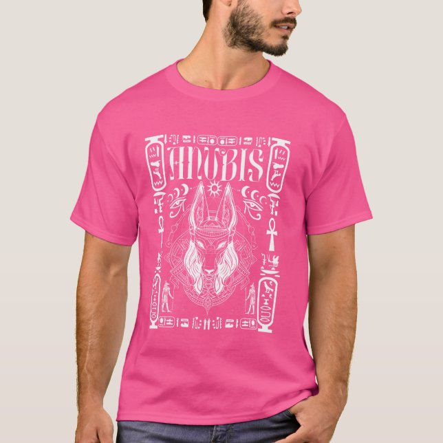 Camiseta Ciencia De La Geometría Sagrada Egipcia Dios Anubi (Anverso)