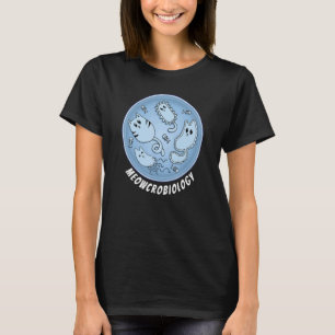 Camiseta Ciencia de Microbiología Bacteriana Meowcrobiologí