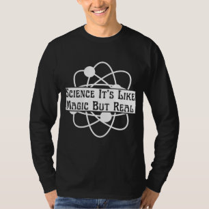 Camiseta ciencia de moda es como magia pero real