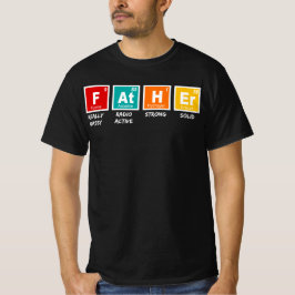 Camiseta ciencia de tabla periódica de padre
