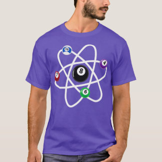 Camiseta Ciencia del Átomo Billiards 8Amantes de la piscina