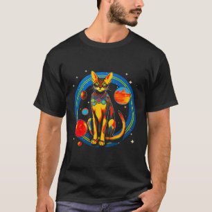 Camiseta Ciencia del Universo del Gato Abisino