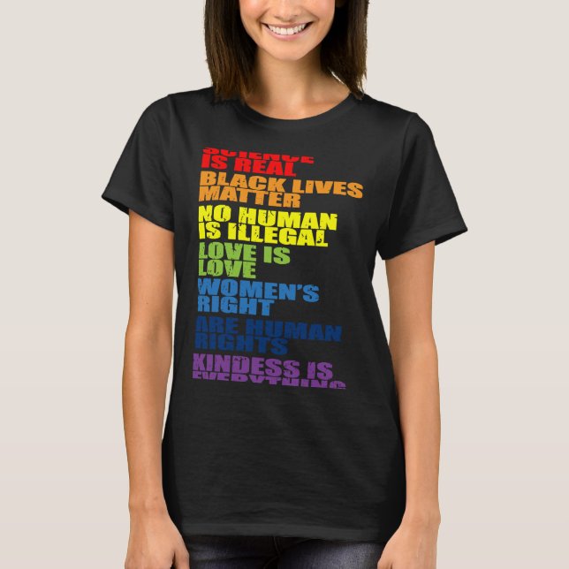 Camiseta Ciencia Derechos Humanos Derechos de la Mujer (Anverso)