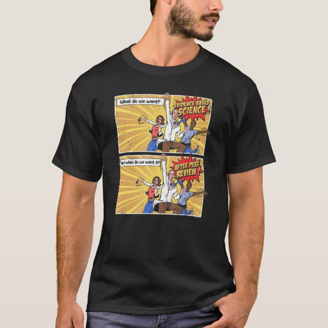 Camiseta Ciencia Después de la Revisión por Pares  Ciencia (Anverso)