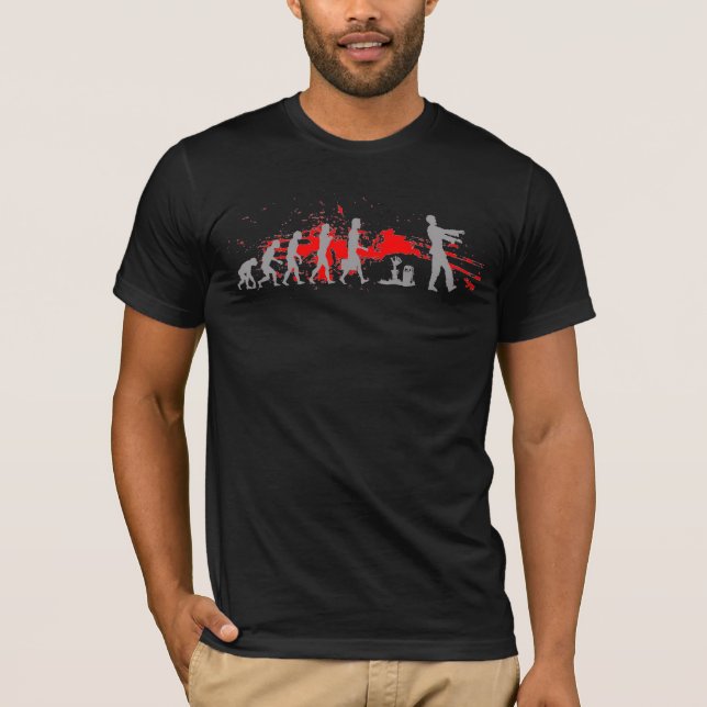 Camiseta Ciencia divertida de la carta evolutiva de la (Anverso)