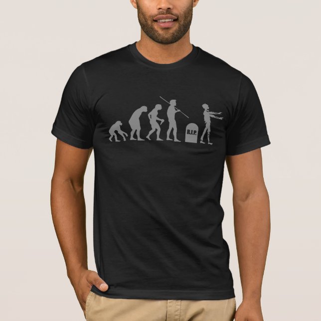 Camiseta Ciencia divertida de la carta evolutiva de la (Anverso)
