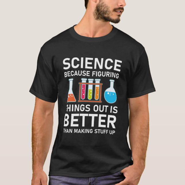 Camiseta Ciencia divertida que descubre las cosas (Anverso)