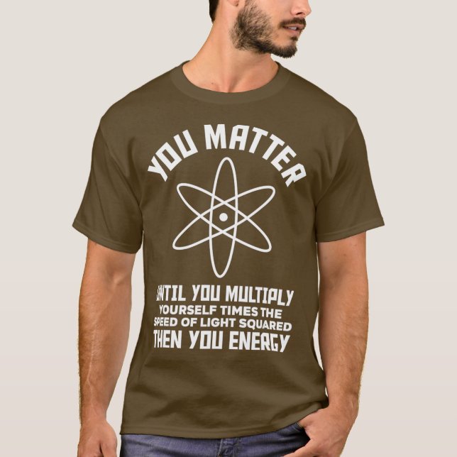 Camiseta Ciencia divertida que dice química biología física (Anverso)