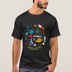 Camiseta Ciencia Enamorada Química Biología Física Ciencias