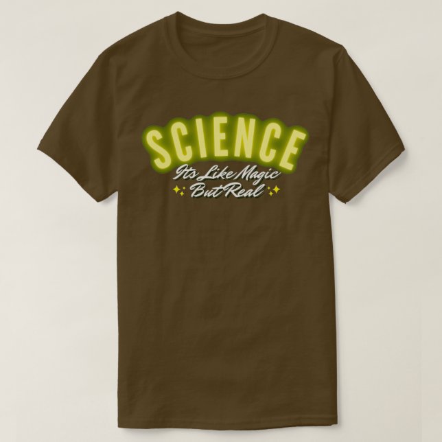 Camiseta Ciencia Es como magia pero real 2 (Diseño del anverso)