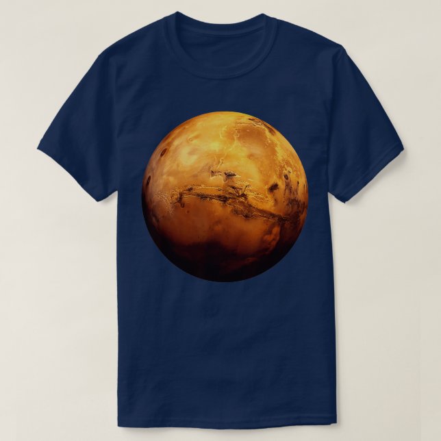 Camiseta Ciencia espacial astronómica Planet Mars (Diseño del anverso)
