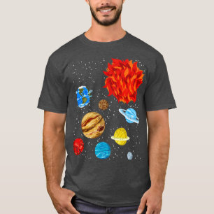 Camiseta Ciencia Espacial Planetas Universos Astronomía Ast