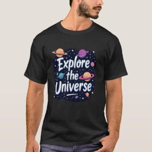 Camiseta Ciencia espacial y de cohetes para niños divertido