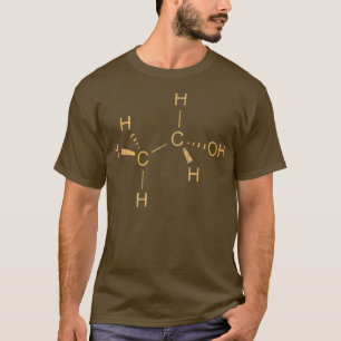 Camiseta Ciencia Etanol Alcohol Química Química Blanca Qu
