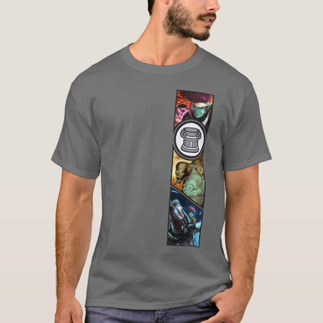 Camiseta Ciencia extraña (oscura) (Anverso)