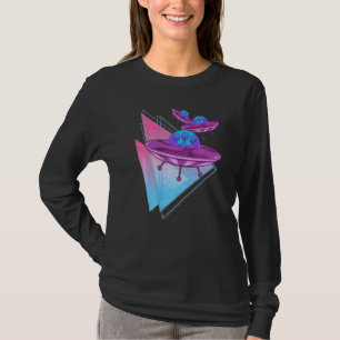Camiseta Ciencia extraterritorial Ficción Alien Vaporwave U