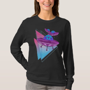 Camiseta Ciencia extraterritorial Ficción Alien Vaporwave U