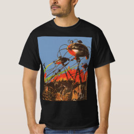 Camiseta Ciencia Ficción Antigua HG Wells La Guerra de los 
