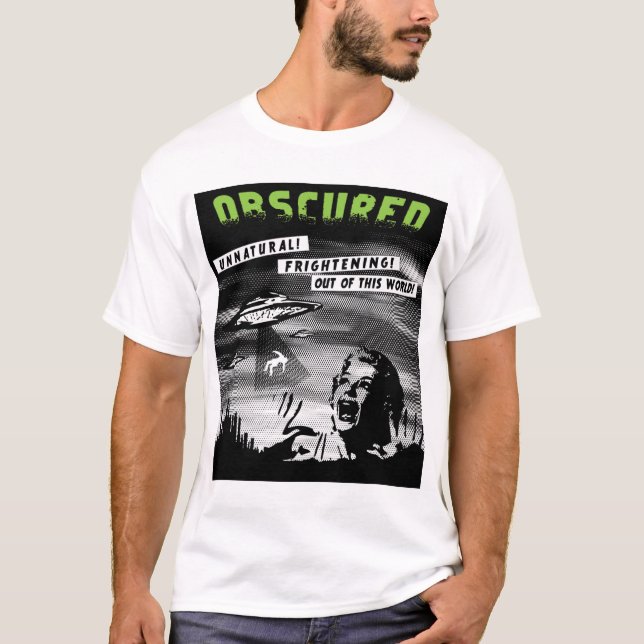 Camiseta Ciencia ficción del vintage (Anverso)