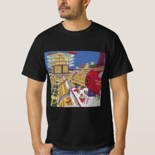 Camiseta Ciencia ficción vintage, ciudad futurista de Nueva