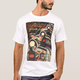 Camiseta Ciencia Fiction_ arte asombroso del _Pulp de