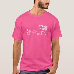 Camiseta Ciencia física de gatos de ecuación teórica de cue