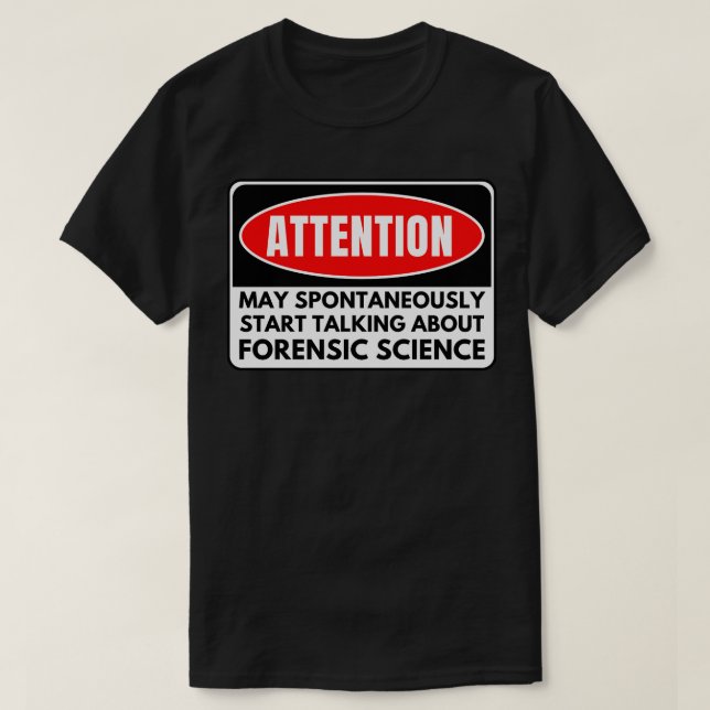 Camiseta Ciencia forense (Diseño del anverso)