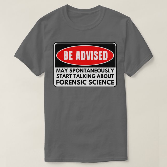 Camiseta Ciencia forense 12 (Diseño del anverso)