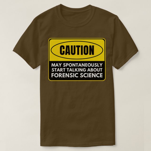 Camiseta Ciencia forense 12 (Diseño del anverso)