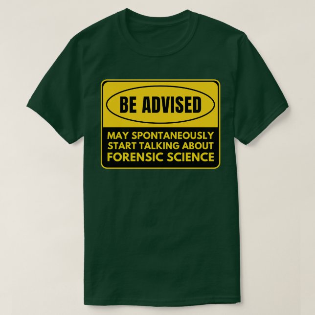 Camiseta Ciencia forense 17 (Diseño del anverso)