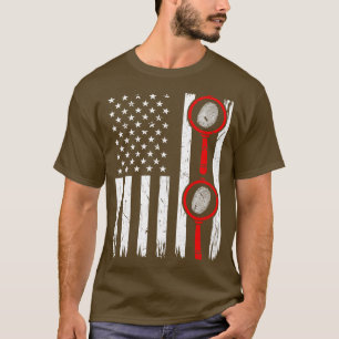 Camiseta Ciencia forense Estados Unidos Bandera Científica