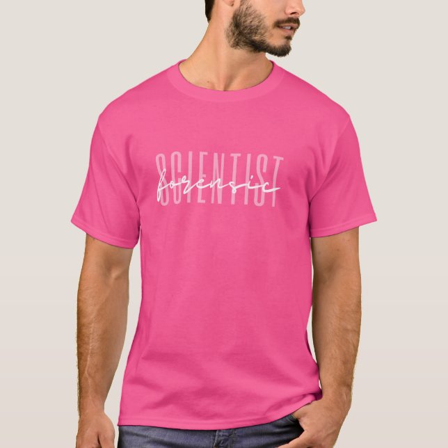 Camiseta Ciencia forense y ciencia forense (Anverso)
