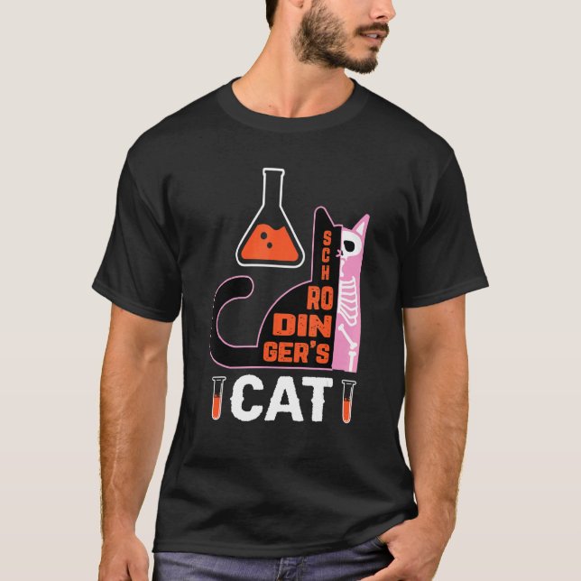 Camiseta Ciencia  Gato de Schrödinger (Anverso)