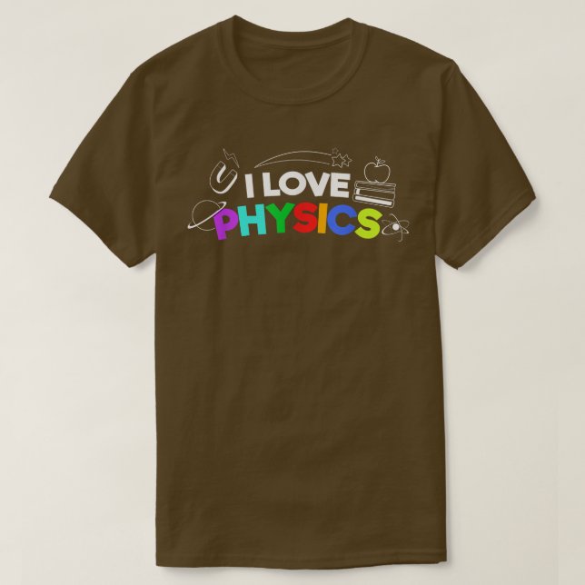 Camiseta Ciencia Geek Nerd Love Physics 1924 (Diseño del anverso)