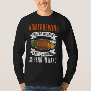 Camiseta Ciencia Homosexual Y Diseño De Cerveza Bebida