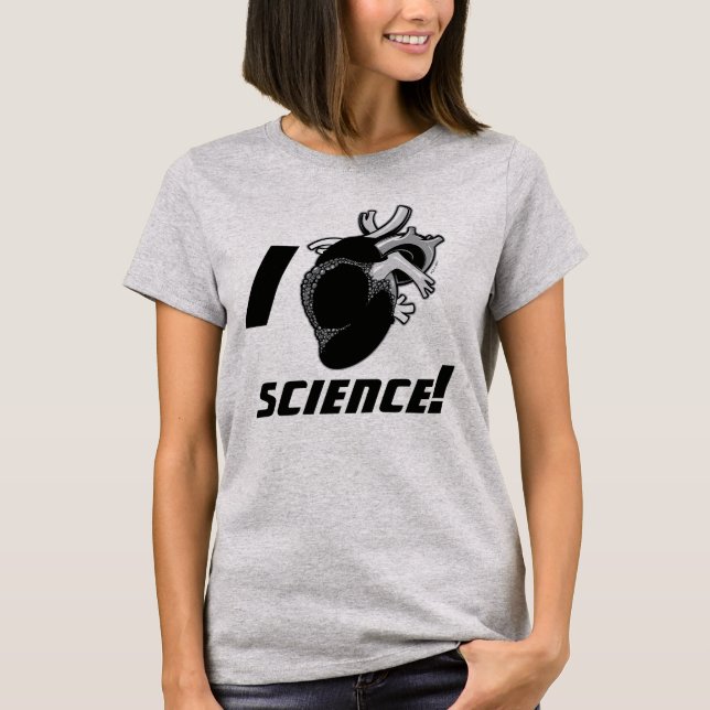 Camiseta Ciencia I (del corazón anatómico) (Anverso)