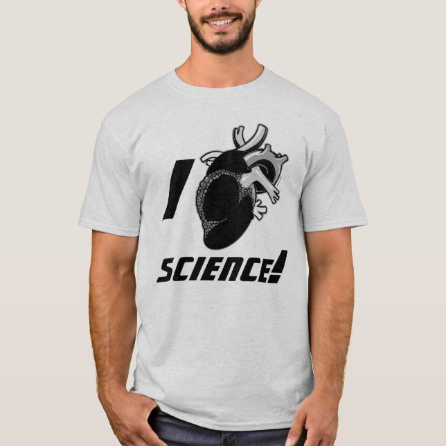 Camiseta Ciencia I (del corazón anatómico) (Anverso)