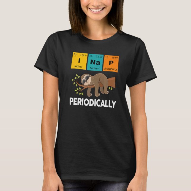 Camiseta Ciencia INap Periódicamente Profesor de STEM (Anverso)