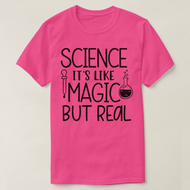 Camiseta Ciencia Itx27 como magia pero real 5 (Diseño del anverso)