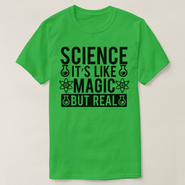 Camiseta Ciencia Itx27 como magia pero real 7 (Diseño del anverso)