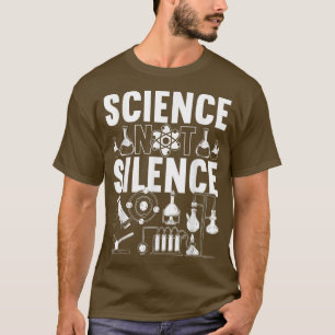 Camiseta Ciencia masculina no silencio 1410