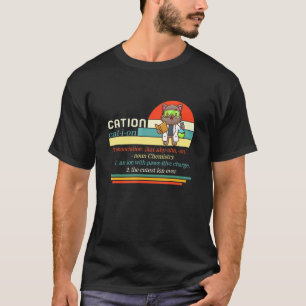 Camiseta Ciencia Nerd Cation Cute Pawsitive Chemistry Scien