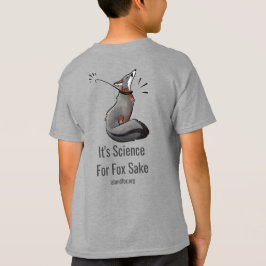 Camiseta Ciencia Niños T-Shirt Logo Front Science Fox Back