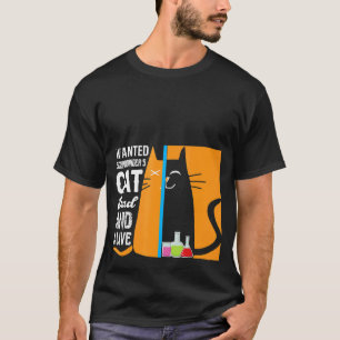 Camiseta Ciencia Quería el Gato de Schrodinger Muerto y Viv