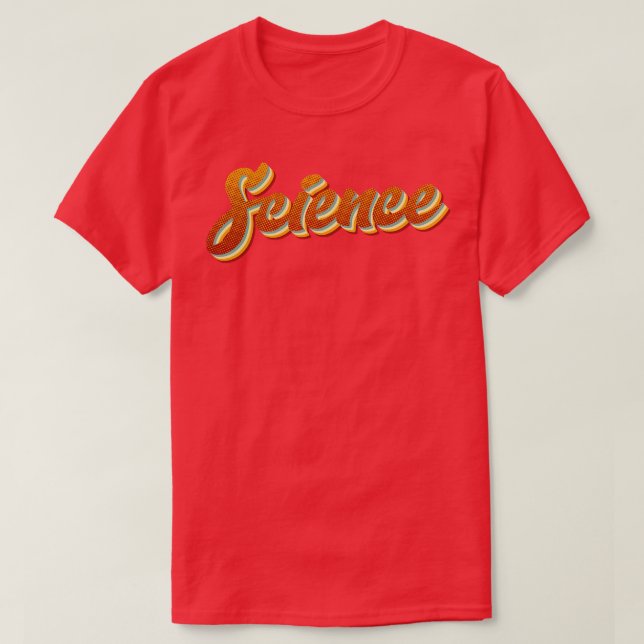 Camiseta Ciencia retro (Diseño del anverso)