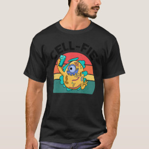 Camiseta Ciencia selfie de la célula de cinco células de la
