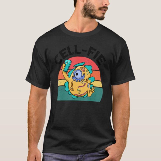 Camiseta Ciencia selfie de la célula de cinco células de la (Anverso)