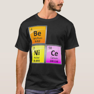 Camiseta Ciencia Ser Bonita Elemento De Tabla Periódica Quí