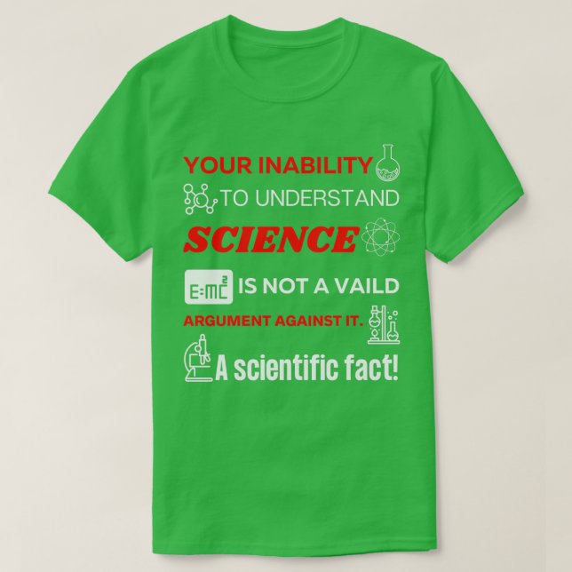 Camiseta Ciencia T (Diseño del anverso)