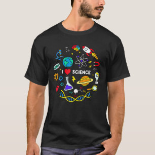 Camiseta Ciencia T, Ciencia Lover, Amo La Ciencia